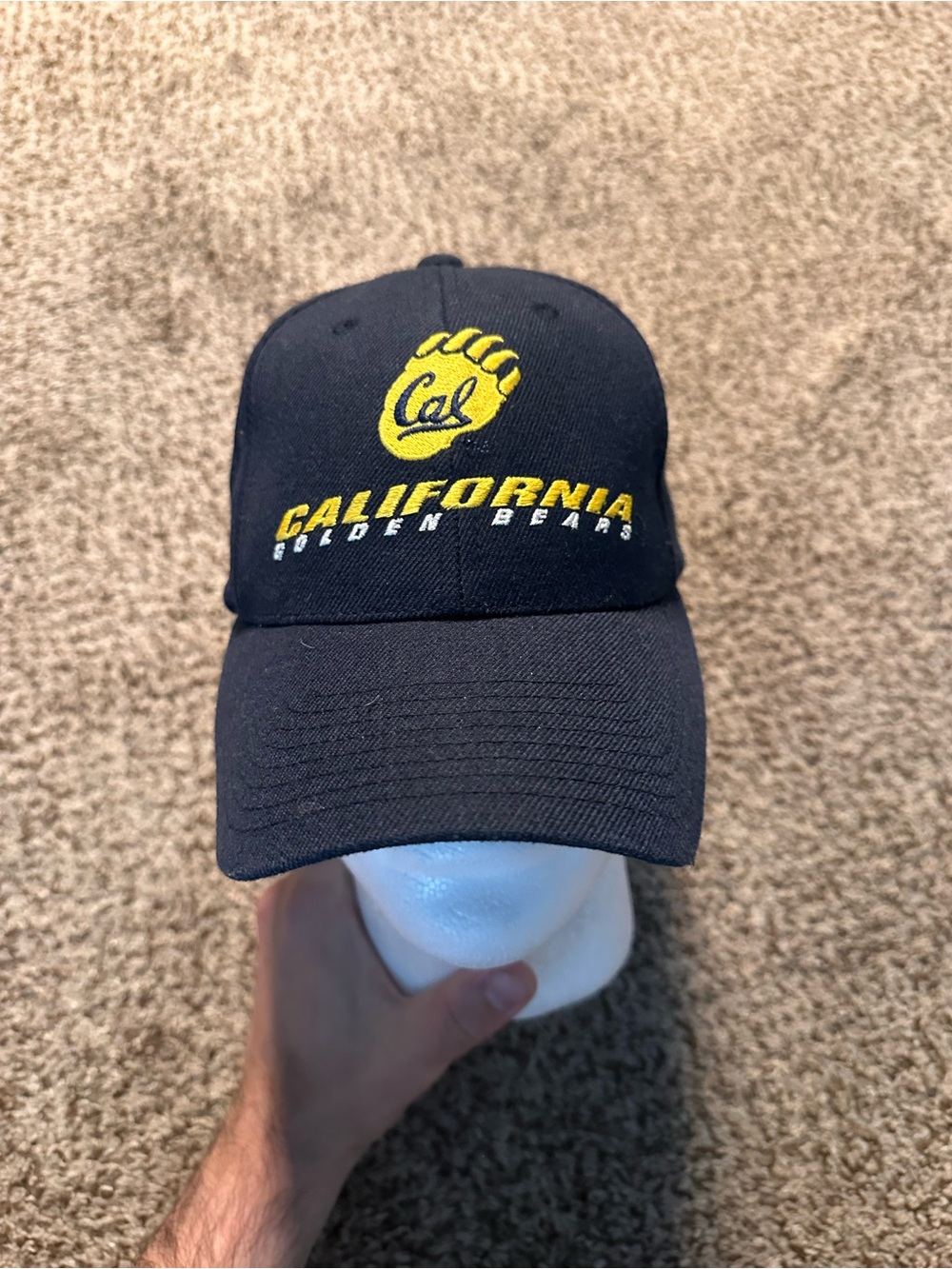 Cal Golden Bears Navy Baseball Cap with Yellow Logo